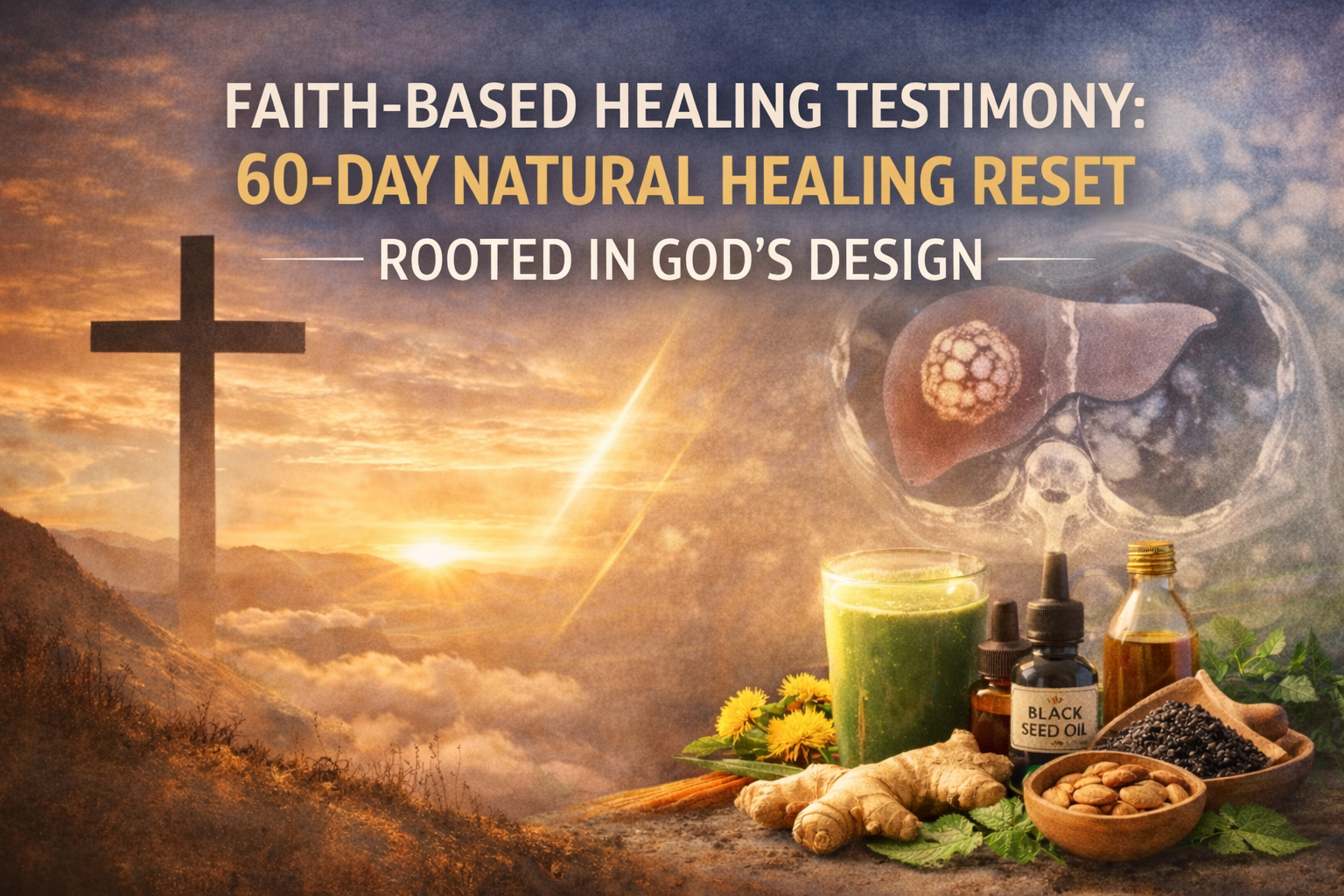Faith-Based Healing Testimony: 60-Day Natural Healing Reset Natural healing journey featuring faith, prayer, nutrition, and wellness practices