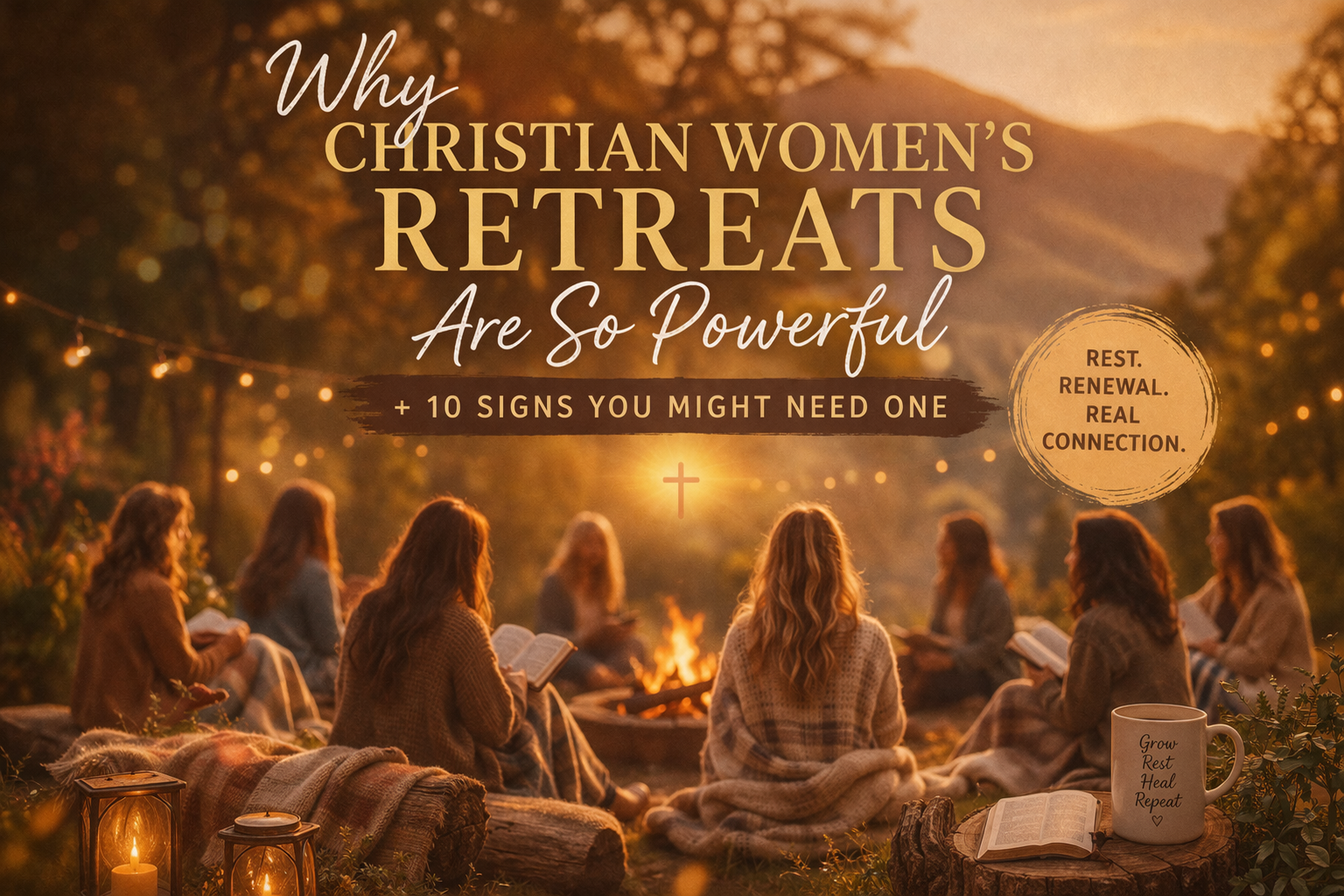 Why Christian Women's Retreats Are So Powerful Christian women gathered in worship and fellowship at a faith-based retreat