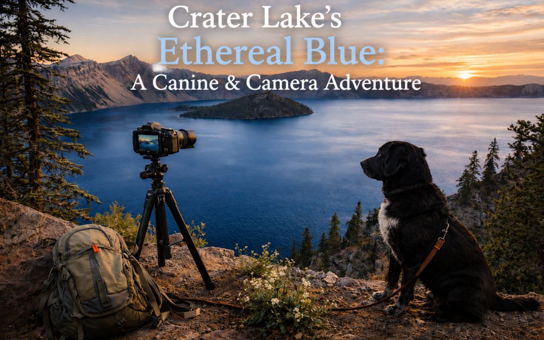 Crater Lake’s Ethereal Blue: A Canine & Camera Adventure