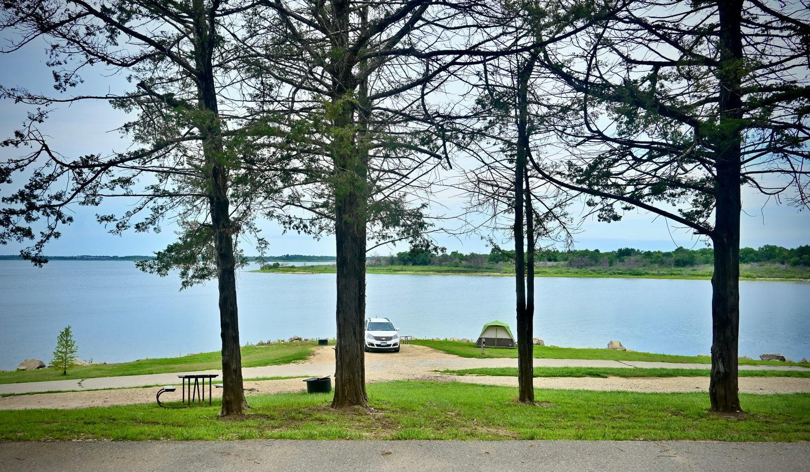 Campsite at Milford State Park Campground Campsite at Milford State Park Campground